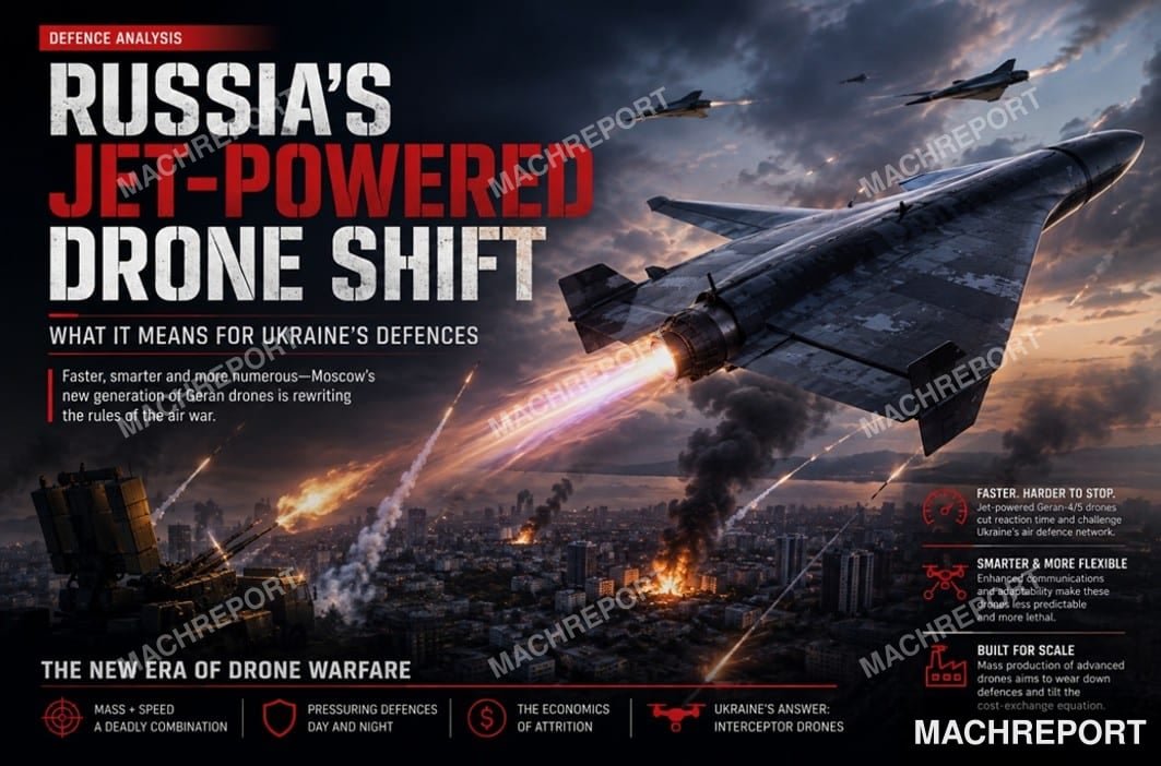 Russia’s Jet-Powered Drones Testing Next Generation of Air Defense